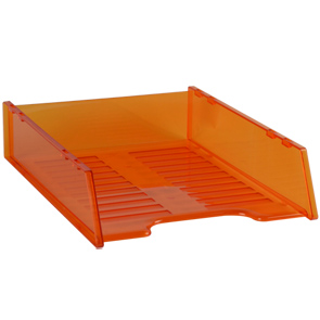 A4 Multi Fit Document Tray - Tinted Orange
